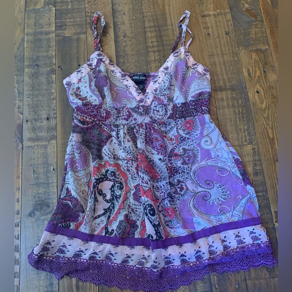 Sheer y2k top